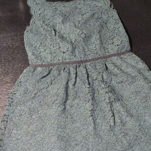Ann Taylor Loft Green Lace Dress Size 6